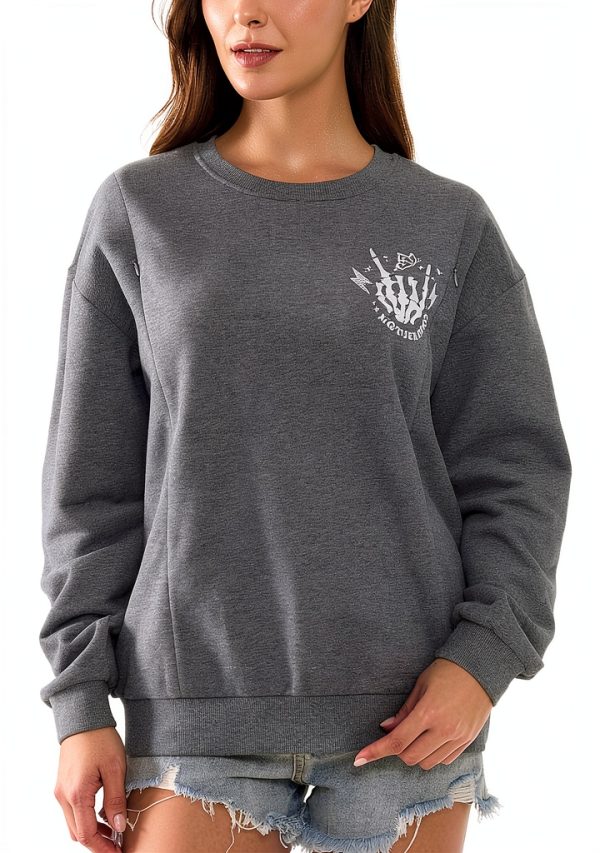 Giftifymama Nursing Sweatshirt Cotton Fleece Hidden Zipper-2