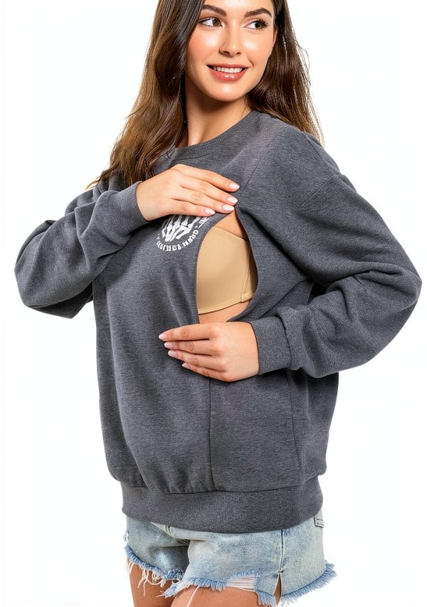 Nursing Sweatshirt Giftifymama Soft Cotton-1