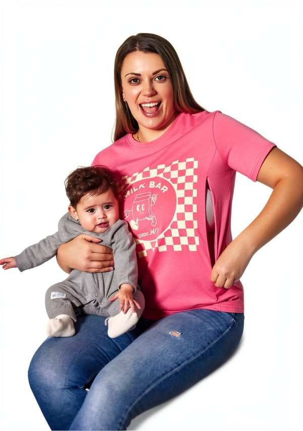 Giftifymama Nursing Top Cotton Hidden Zipper Maternity Shirt-3