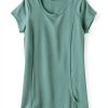 Maternity Nursing Shirt Women Cotton Blend Cute Leopard-1