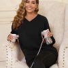 Maternity Nursing Sweatshirt Hidden Zipper Oversized Fit-1