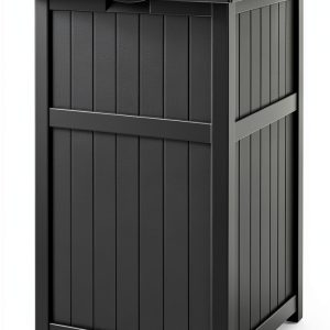Suncast Outdoor Trash Bin 33 Gallon Resin-0