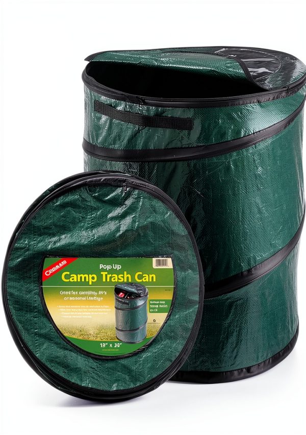 Coghlan's Green Trash Can - Lightweight Camping Waste Bin-1