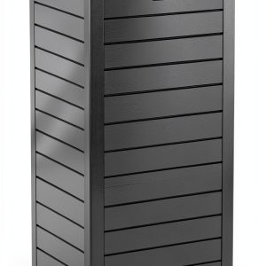 EAST OAK 38 Gallon Outdoor Trash Can Grey Manual-Lift Resin-0