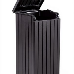 Keter 32 Gallon Trash Can Brown Resin Outdoor-0