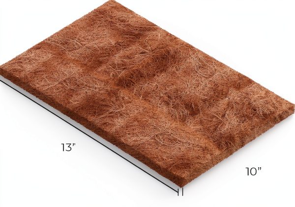 SunGrow Coco Fiber Hermit Crab & Reptile Carpet, Gecko Terrarium Liner, and Floor Bedding Substrate & Supplies, Climbing Wall Carpet & Mat for Hermit Crabs, 10" x 13", 1 Piece Per Pack-6