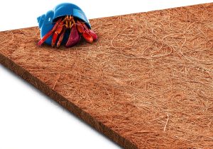 SunGrow Coco Fiber Hermit Crab & Reptile Carpet, Gecko Terrarium Liner, and Floor Bedding Substrate & Supplies, Climbing Wall Carpet & Mat for Hermit Crabs, 10" x 13", 1 Piece Per Pack-0