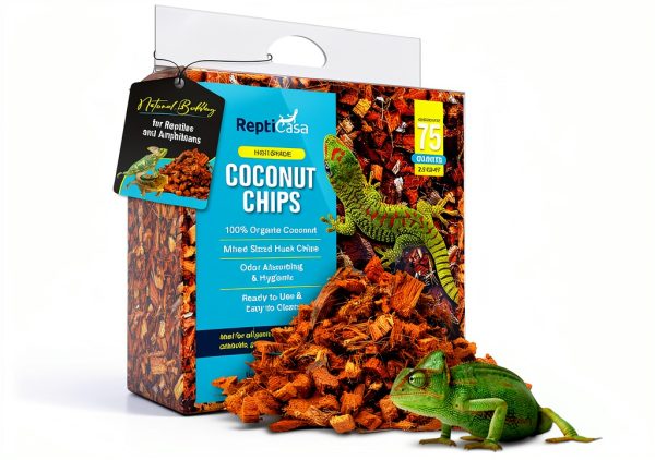 Coconut Chips Substrate Block ReptiCasa Organic Expandable Bedding-0