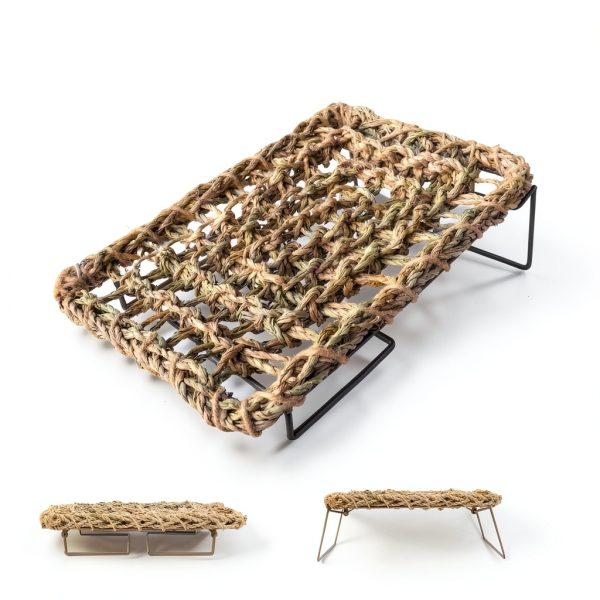 Bearded Dragon Hammock SAQVX Metal Legs Seagrass Platform B13-3
