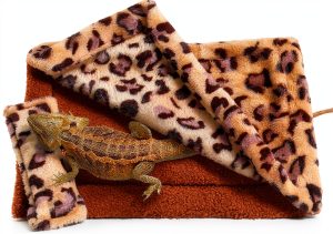 Bearded Dragon Bed ADOGGYGO Warm Sleeping Bag 12x8 Brown-0