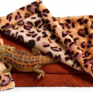 Bearded Dragon Bed ADOGGYGO Warm Sleeping Bag 12x8 Brown-0
