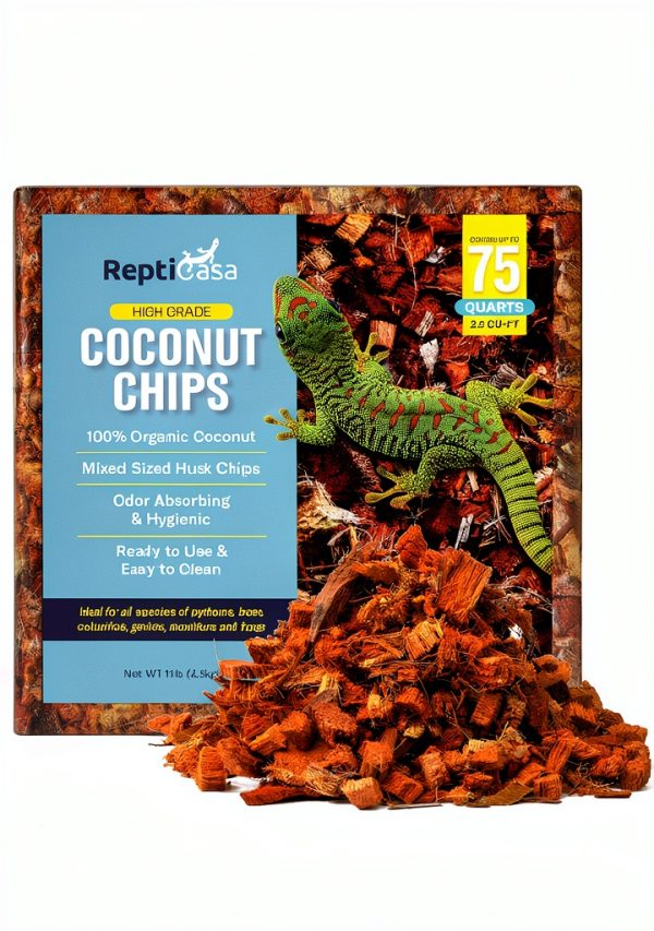 Coconut Chips Substrate Block ReptiCasa Organic Expandable Bedding-1