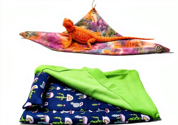 Bearded Dragon Tank Accessories Mechpia Soft Fabric Bedding Hammock-0