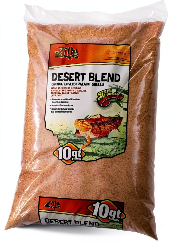 English Walnut Shell Bedding by Zilla Natural Desert Substrate 10 Qt-0